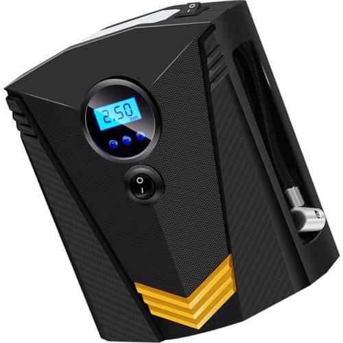 Digital 12V Car Tire Air Pump Compressed Air Air Compressor Tire Inflator, KPA, BAR, PSI, KGF Selection