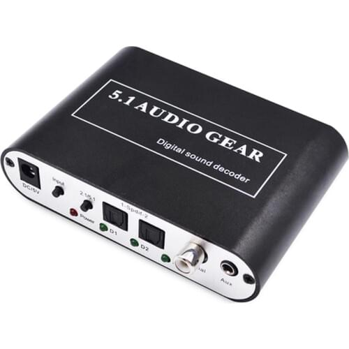DTS Sound Decoder Dolby Decoding Digital Audio Converter SPDIF to 5.1 Channel