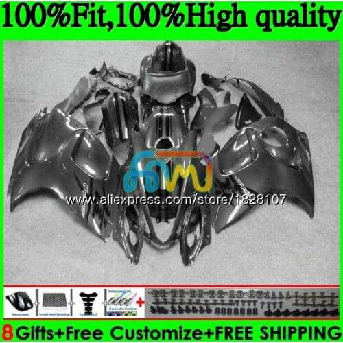 Injection For SUZUKI Hayabusa GSXR-1300 GSXR 1300 56BS.79 GSXR1300 08 09 10 11 12 2008 2009 2010 2011 2012 Fairing Silver grey