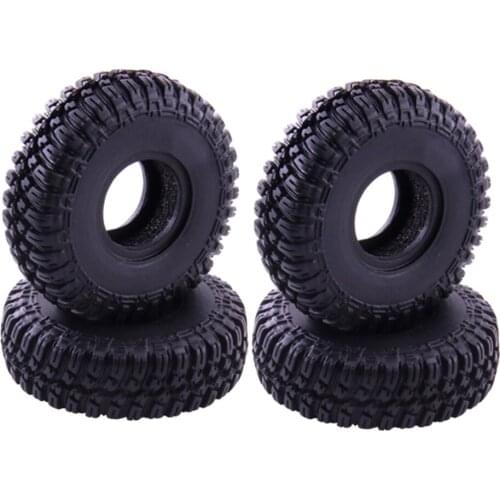 Set of 4 55mm RC Wheel Tires for Axial SCX24 90081 Off Road Trucks Replacement Parts