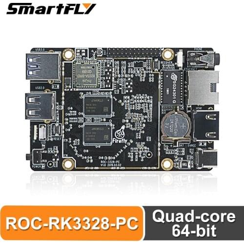 Smartfly Firefly ROC-RK3328-PC Mini PC RK3328 Quad-core Cortex-A53 64-bit Processor Mali-450 GPU Android/Linux RK3328PC