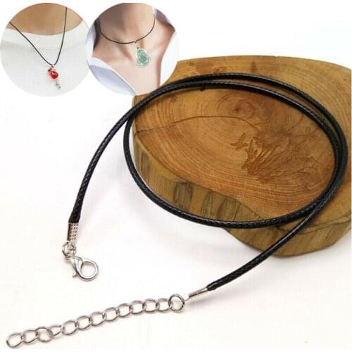 Fashion Necklace Making KIT Jewelry 10 PCS String Suede Leather DIY Cords With Clasp