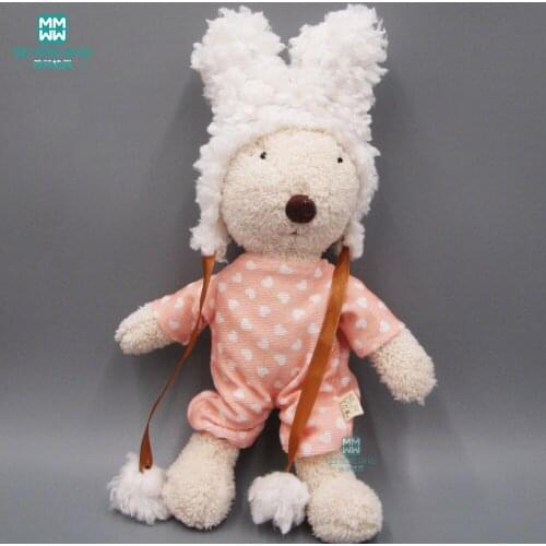 Toy doll clothes fits 30cm-60cm Rabbit Bear Fashion dress casual suit Play house dolls Accessories