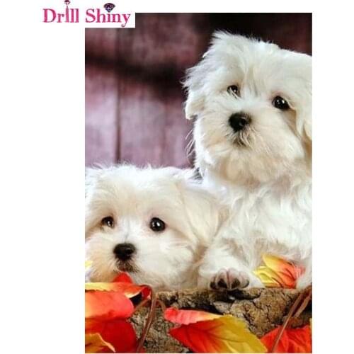 Full Square Diamond 5D DIY Diamond Painting "Pet dogs" Embroidery Cross Stitch Rhinestone Mosaic Painting Decor Gift