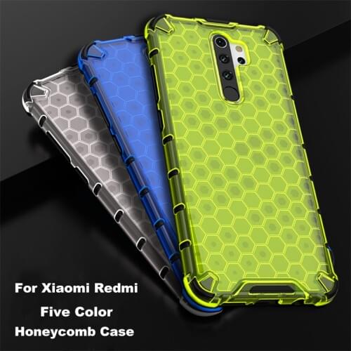 Hybrid TPU PC Armor Shockproof Case For Xiaomi CC9E CC9 Honeycomb Transparent Cover For Redmi Note 8 6 5 7 Pro K20 7A Case Cover