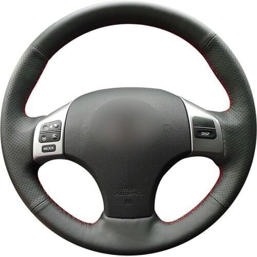 Hand-stitched Black Artificial Leather Car Steering Wheel Cover for Lexus IS IS250 IS250C IS300 IS300C IS350 IS350C F SPORT 2005