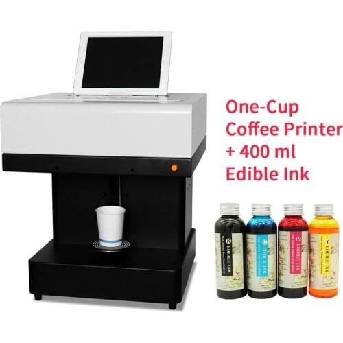 Edible ink printer Art Beverages Coffee Printer coffee Food and Beverage Printing Machine with 4colors*100ml edible ink