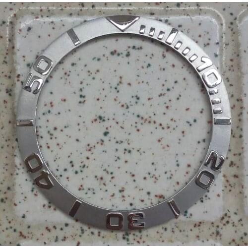 Silver ceramic bezel insert silver make for parnis watch made by parnis factory