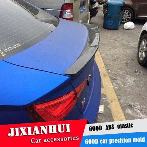 For AUDI A4 Carbon Fiber Spoiler 2009-2014 m4 PJ sty High Quality Carbon Fiber Material Spoiler For AUDI A4L A4 Spoiler