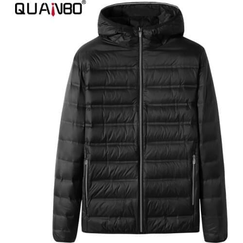 Fat Men Winter Jacket Plus Size 5XL 7XL 8XL Brand Clothing 2020 New Autumn Winter Lightweight Hooded Down Jacket