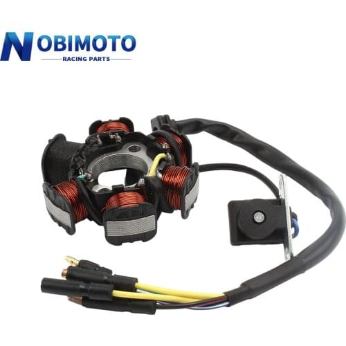 Upper OR Lower Style Electric Start DC Stator Coil 6 Stage Group Interpolation For YX 50cc-125cc Electirc Start Engines CQ-157-2
