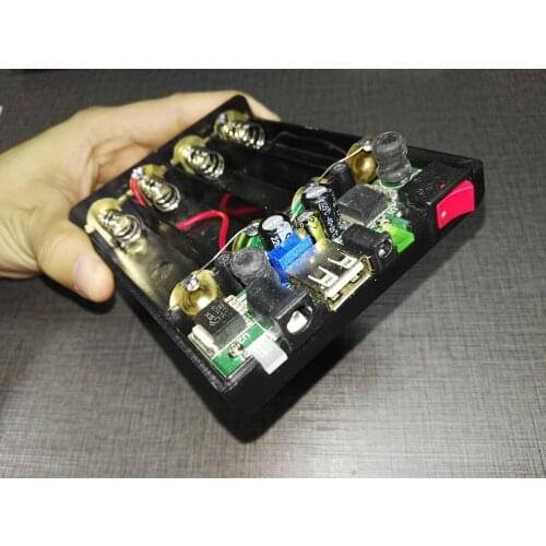 5V/12V/8-24V Output Adjustable Power Bank Charger 18650 DIY Case Car Starter DC Output Customize Power Bank Case