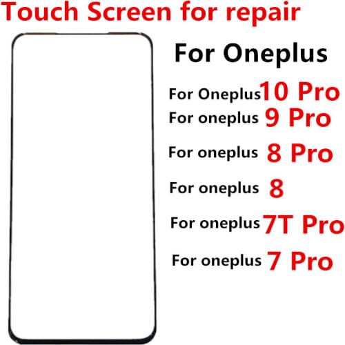 Oneplus8 Pro Outer Screen For Oneplus 8 Pro 8Pro Front Touch Panel LCD Display Out Glass Cover Lens Phone Repair Replace Part