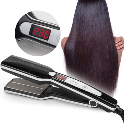 Tourmaline Ceramic Hair Straightener Fast Heating Plates Steam Flat Iron Professional Steamer Straight Hair Iron Styling Tools