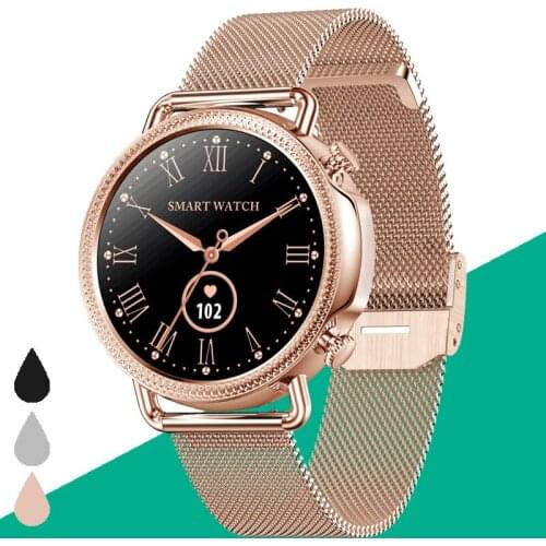 V25 Women Smart Watch Body Temperature Smart Wristwatch IP67 Waterproof Heart Rate Sleep Monitoring Android IOS Phone