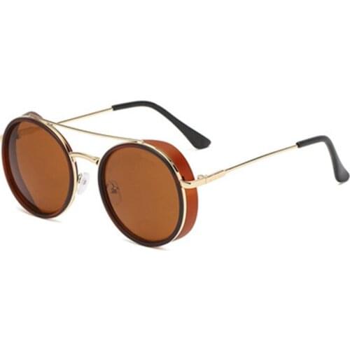 2021 Punk Trend Sunglasses Women Sunglasses Round Frame Retro Glasses Mens Prince Mirror Fishing Glasses Gafas De Sol Goggles