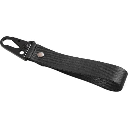 1 PC Universal Car Keychain Lanyard Hanging Strap Key Rope with Clip Buckle Quick Release Key Chain Ribbon Webbing Strap Durable