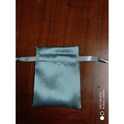 100pcs free shipping Satin drawstring pouches Satin jewelry pouch Satin gift pouches bag custom logo gift bag jewelry bag