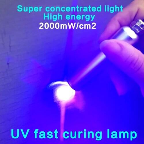 365nm/395nm 3W Spotlight UV Lamp Point Light Source High Energy Curing Lamp Ultraviole Glue Shadowless Glue Green Oil Cured Led