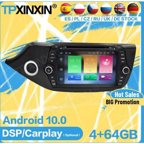 Car Radio Stereo Wireless Receiver Bluetooth Android For KIA CEED 2013 2014 2015 2016 GPS Player Navigation Auto Audio Head Unit