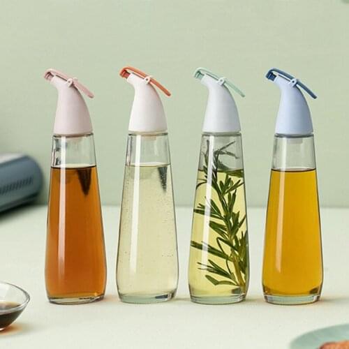 Sauce Bottle Olive Oil Dispenser Bottle Glass Storage Bottles for Oil and Vinegar Creative Oil Dispenser For Kitchen Accessory