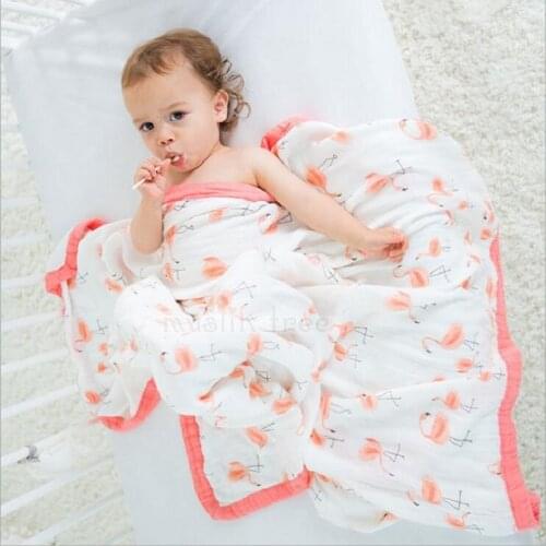Four Layer 100% Bamboo Baby Blanket Newborn Baby Swaddling Super Comfy Bedding Blankets Swaddle Wrap Babies Muslin Blankets