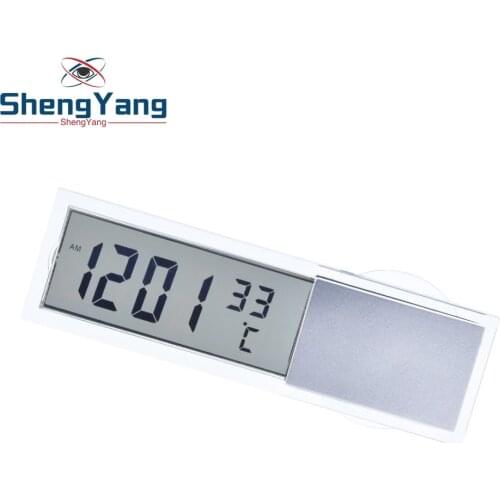 Mini Weather Station Digital Car Thermometer Thermostat Timer Clock Temperature Instruments Sensor Wall Type Meter LCD Display