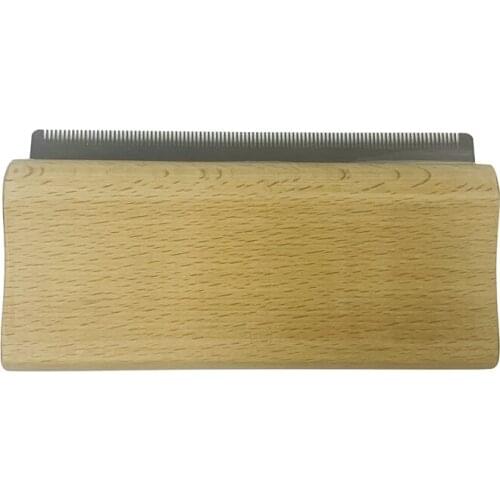 Wood Groom Brush Deshedding Grooming Tool, Professional Pet Groomer, Ergonomic Design S/M/L Dog Cat Comb Pets Supplies