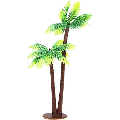 Artificial Coconut Tree Cake Topper Decorating Tools Birthday Wedding Cake Decoration Baby Shower Kids Birthday Party Supplies