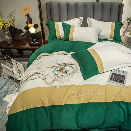 Alanna X series 2-3 Printed Solid bedding sets Home Bedding Set 4-7pcs High Quality Lovely Pattern with Star tree flower