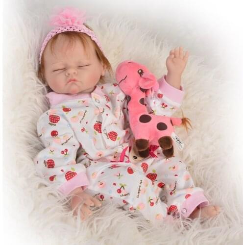 22inch baby Dolls reborn silicone reborn Children Reborn Baby lifelike high quality for Kids Handmade Bonecas hot sale toys