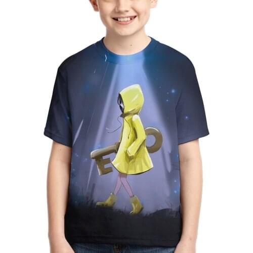 2020 Summer Fashion Little Nightmares T-shirt Children Boys Short Sleeves Tees Baby Kids Classic puzzle game Nightmares Clothes