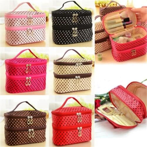 Multifunction Purse Box Travel Makeup Cosmetic Bag Toiletry Case Pouch Women Makeup Storage Bags