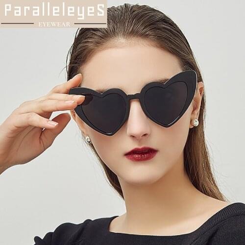 Fashion Cat Eye Heart Shaped Sunglasses Women Sexy Cute Big Vintage Sun Glasses Retro Female Outdoor Party Eyewear Wholesales