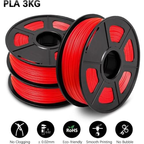 GOHIGH PLA Filament For 3D Printing Filament 3KG Carbon PLA 3D Printing Filamento Good Toughness Materials
