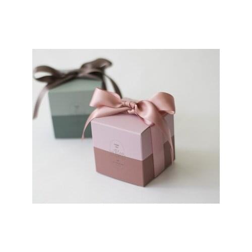 New Shape Candy Gift Box Deco Mariage Wedding Favors Packaging Gifts Bag Flower Chocolate Wrapping Paper