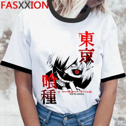 Tokyo Ghoul Kaneki Ken clothes men 2021 plus size white t shirt grunge kawaii t-shirt tumblr