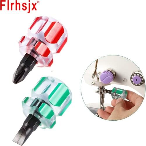 Sewing Machine Screwdriver Mini Screwdriver Tool Kit Flat/Cross-head Screwdriver Sewing Machine Repair Tools Sewing Supplies