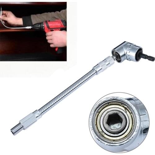 1/4" Hex Drill Bit Screwdriver Flexible Extension Bit Holders 105 Degree Angle Extension For Garden Tools Parts