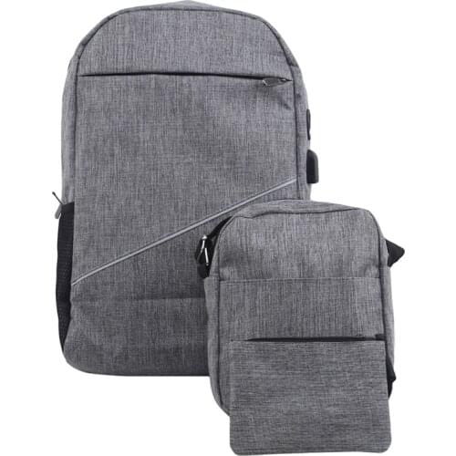 Backpacks 3pcs Set Teenager USB Charging Antitheft Password Adults Travel School Bag Open Pocket Casual Lightweight Shoulder Bag