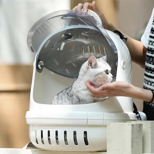 Transparent Portable Outdoor Cat Bag Pet Carrying Bag Cat Space Capsule Pet Backpack Puppies Cage Shoulders Cat Supplies