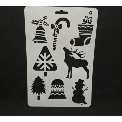 Christmas Layering Stencils for DIY Scrapbooking/photo album Decorative Embossing DIY Paper Cards Crafts
