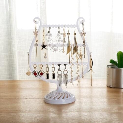 Earrings Bracelet Storage Shelf Creative Wine Cup Shap Jewelry Display Holder Ear Studs Necklace Hanger Home Decoration