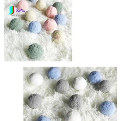 Diy Handmade Creative Home Decoration Accessories Ornaments Pendant Colorful Round 4cm Felt Ball String 165cm Length S023P