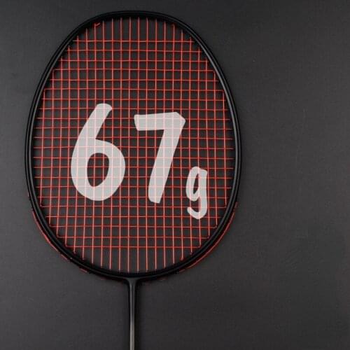 Ultralight Strung 7U 67g Professional Carbon Badminton Racket Bag String Light Weight Racquet 22-30 LBS Z Speed Force