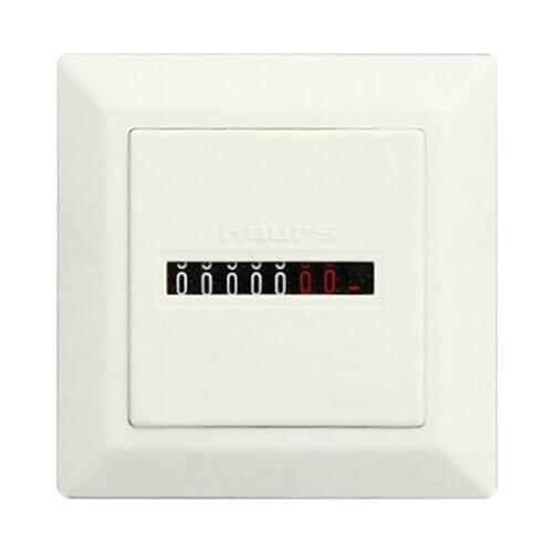 HM-1 Hour Meter Mechanical Hour Meter Non-resettable Quartz Sealed Time for Generator Air Compressor Smoke Machine Industry