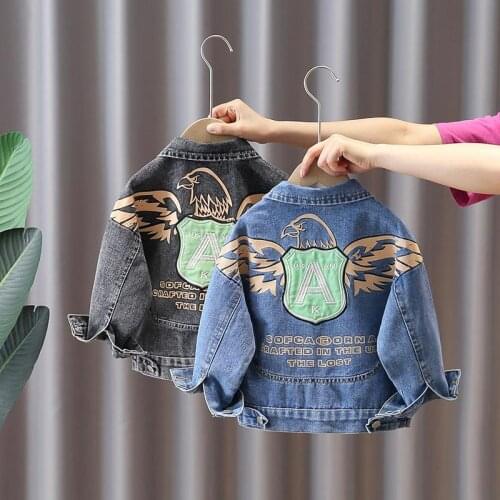 Baby boys Outerwear Coats 2021 Newborn Infant Baby Jeans Coat for Girl Ripped Outwear Bebes toddler Denim Jackets clothing