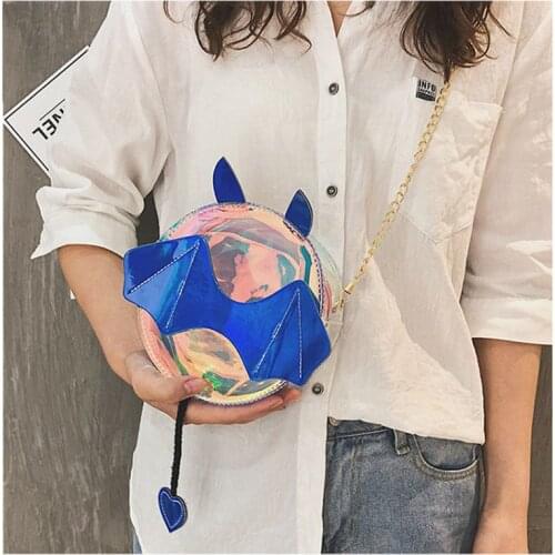 Women Handbag Shoulder Bag Laser Chain Bag Cross Body Tote Messenger Satchel Purse /BY