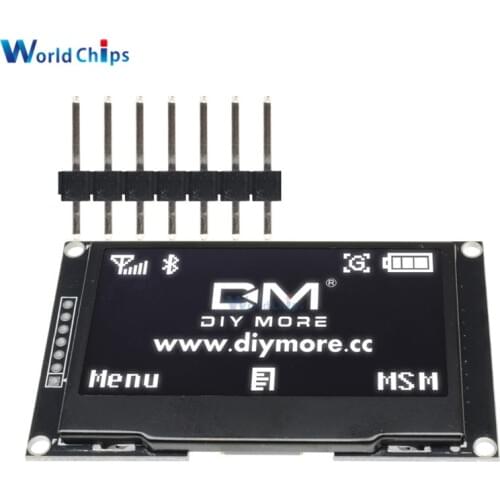 Diymore White 2.42" 2.42 inch LCD Screen 128x64 OLED Display Module IIC I2C SPI Serial 12864 OLED Display for C51 STM32 SPD0301