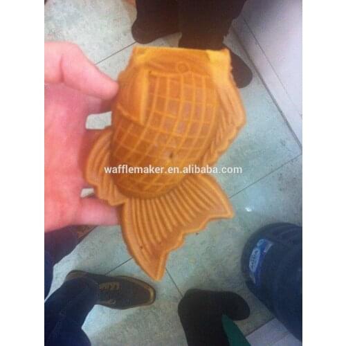 Goldfish ice cream taiyaki machine automatic taiyaki waffle making machine